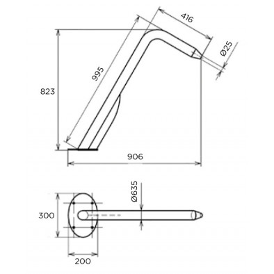 Cañón Fidji circular AISI316 brillo o mate flexinox - Imagen 4