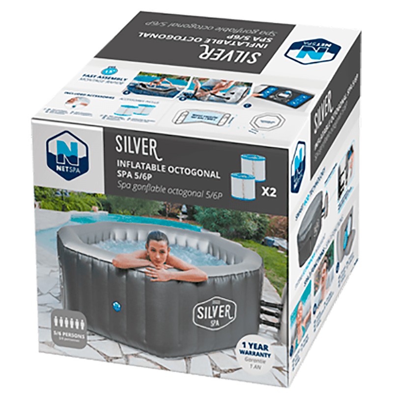 Spa hinchable NetSpa Silver 5-6 personas - Imagen 3