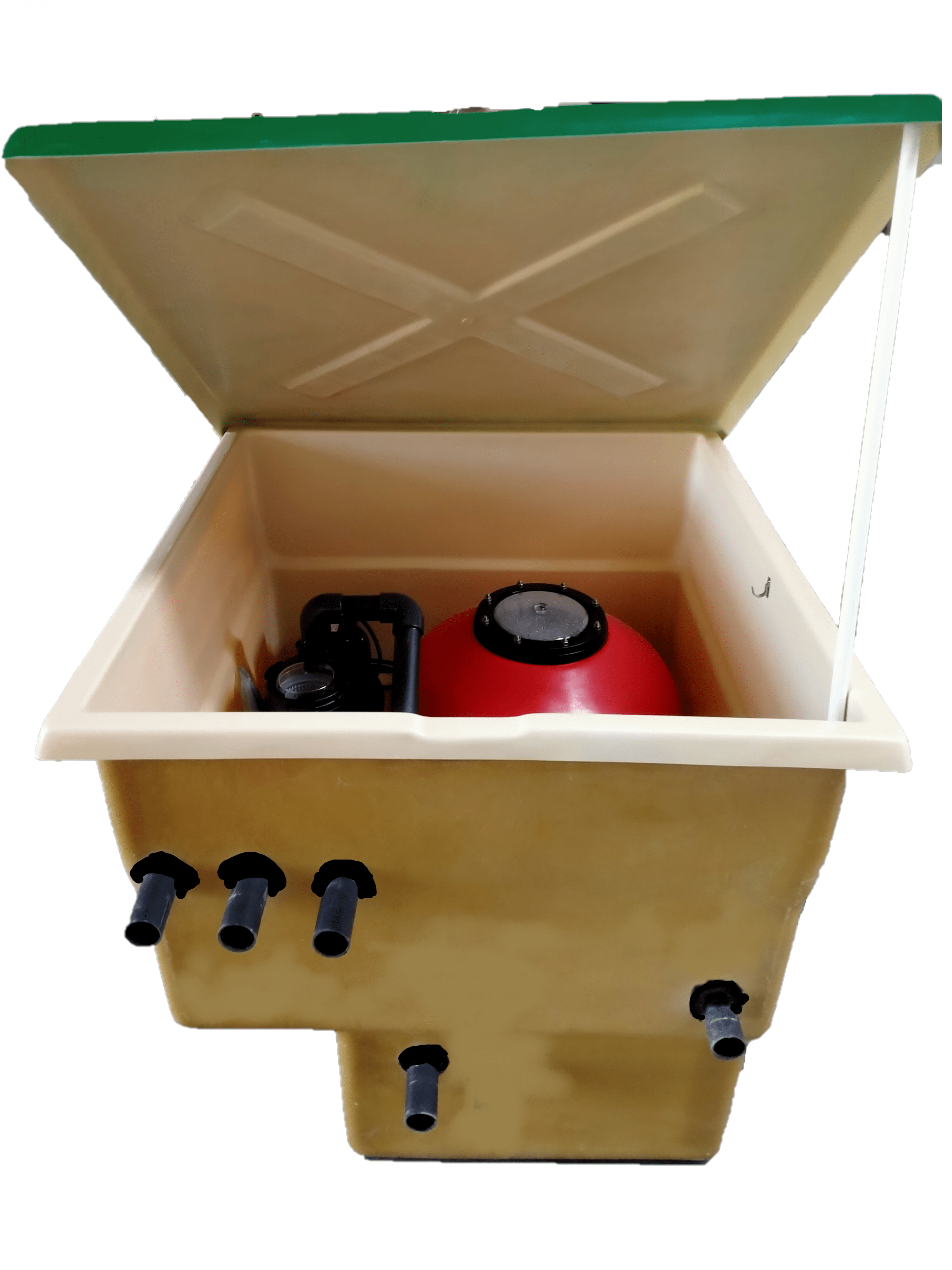 Compacto Caseta Depuradora Piscina Enterrada Astralpool Vesúbio 500