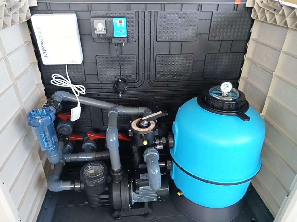 Compacto caseta depuradora piscina superficie Coral Neptuno 600 - Imagen 3