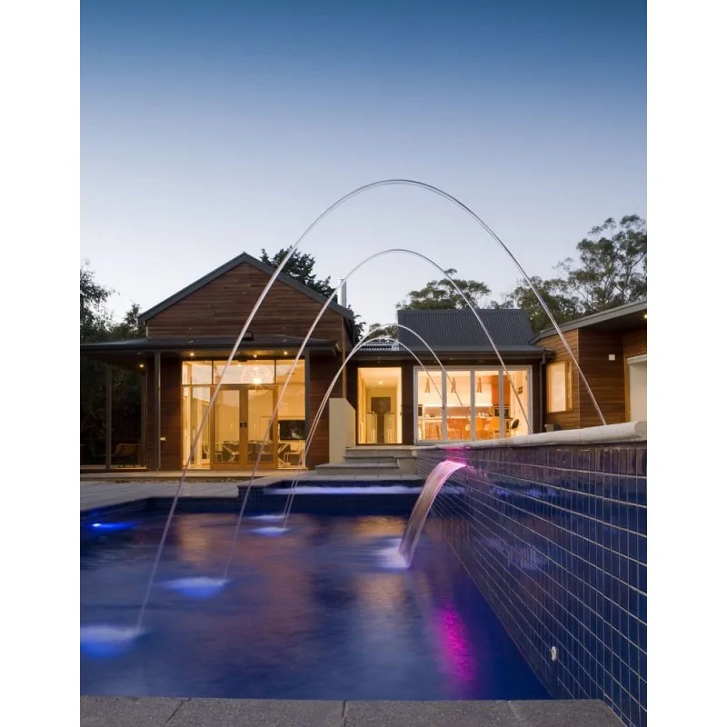 Cascada piscina acrilica empotable LED RGB - Imagen 6