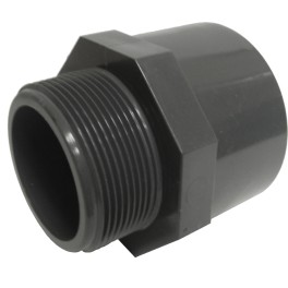 Terminal PVC para encolar y roscar macho 1 1/2