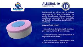 Cloro Quimicamp Alboral 10 Efectos Tabletas 250gr RP Pool