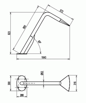 cañón fidji plano AISI316 brillo o mate flexinox - Imagen 4