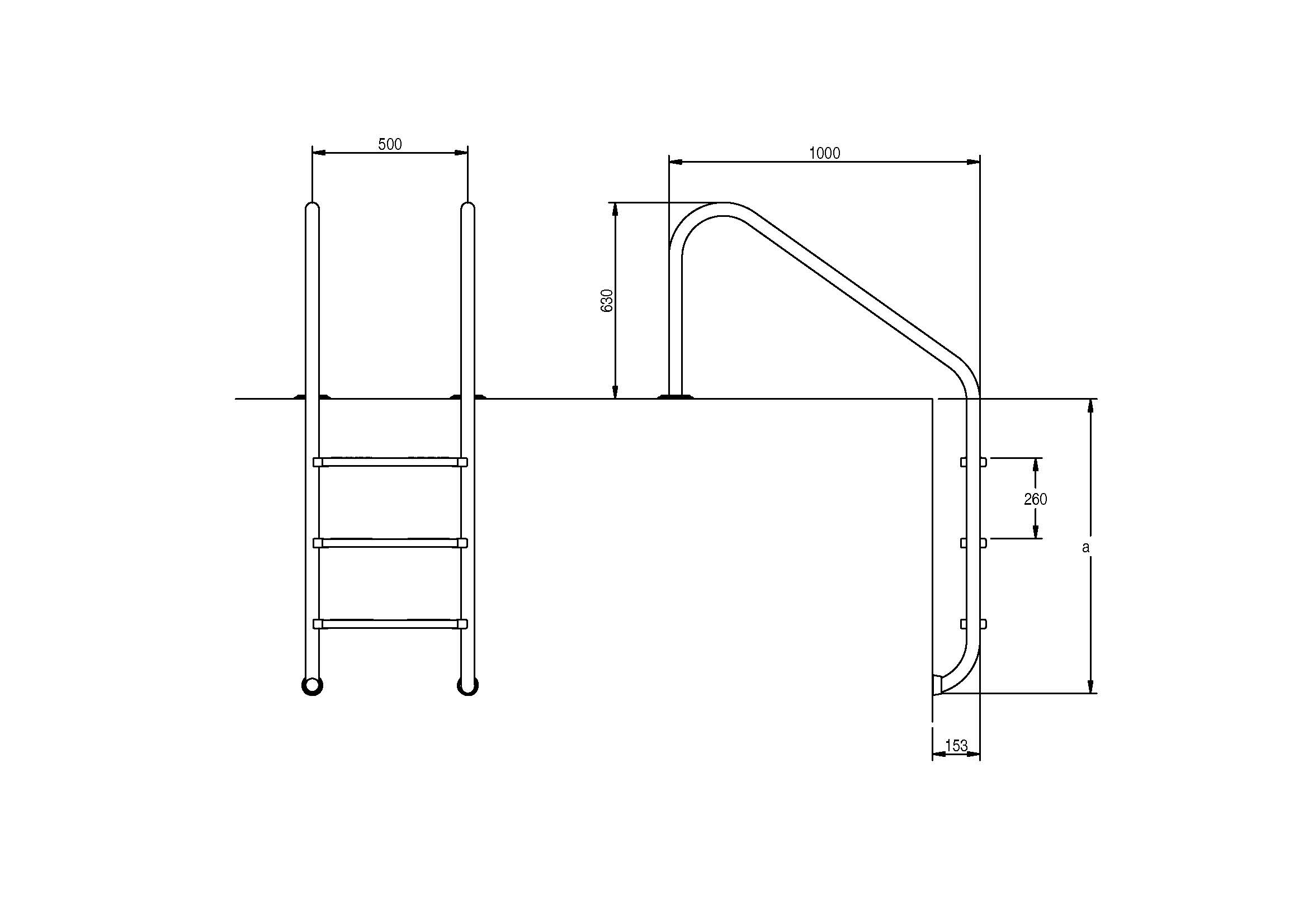 escalera arco aisi 316l flexinox - Imagen 2