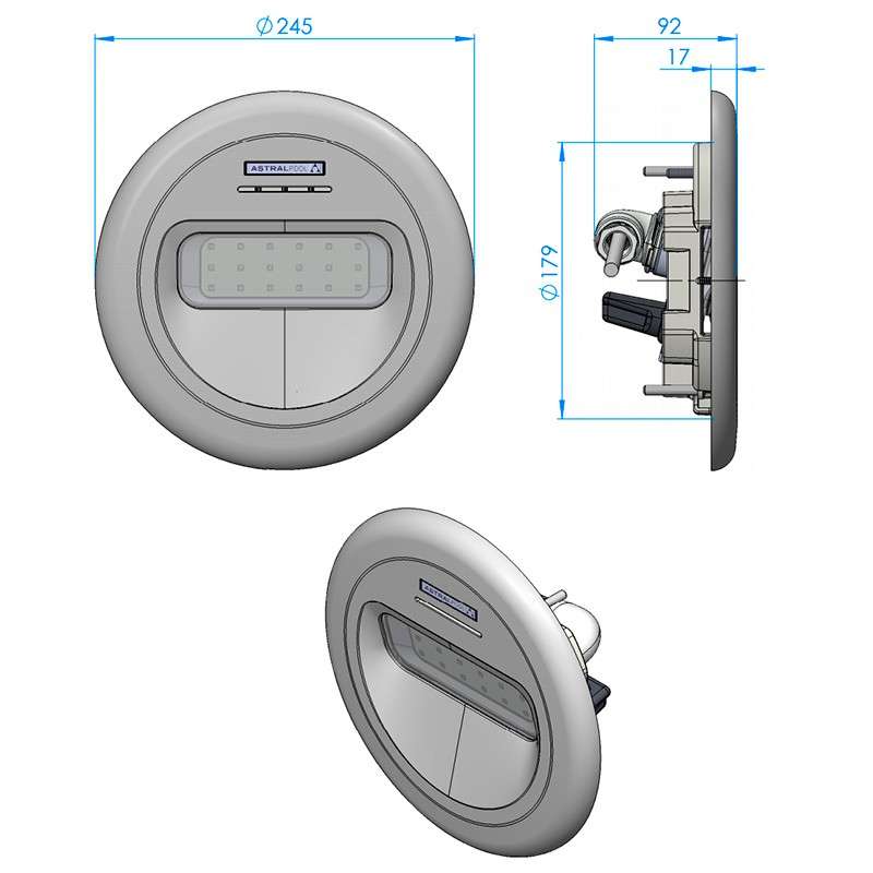LumiPlus Design foco proyector LED piscina AstralPool - Imagen 3