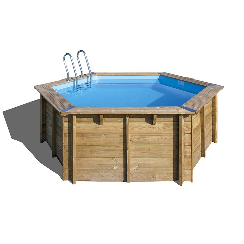 Piscina de madera Gre Vanille 2 redonda Ø400x119