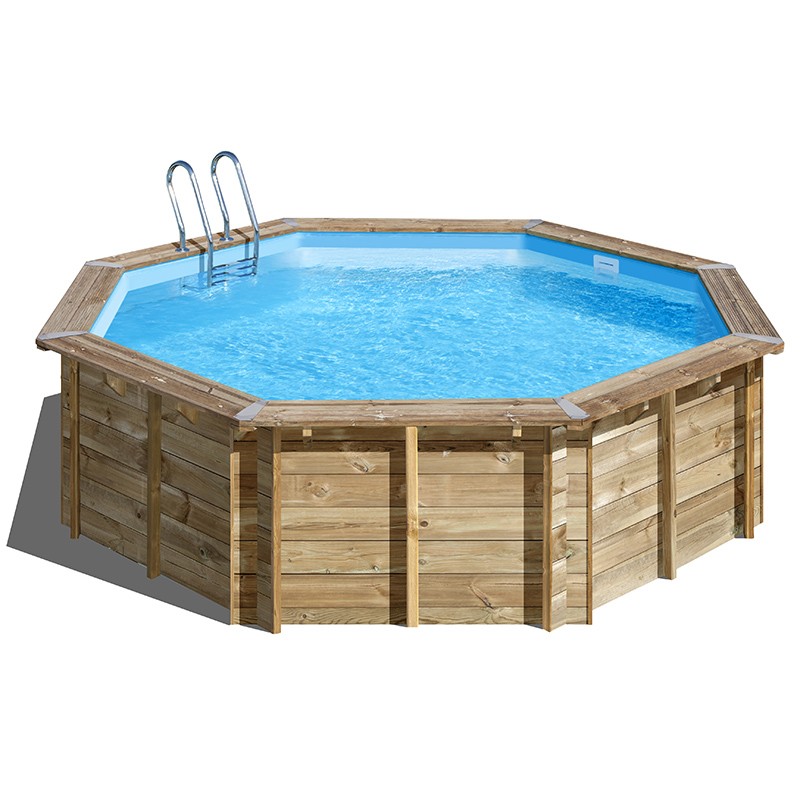 Piscina de madera Gre Violette 2 redonda Ø500x127