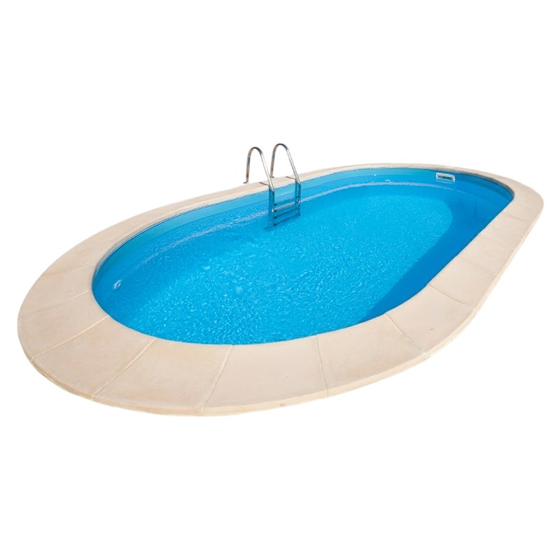 Piscina enterrada Gre Madagascar ovalada en kit