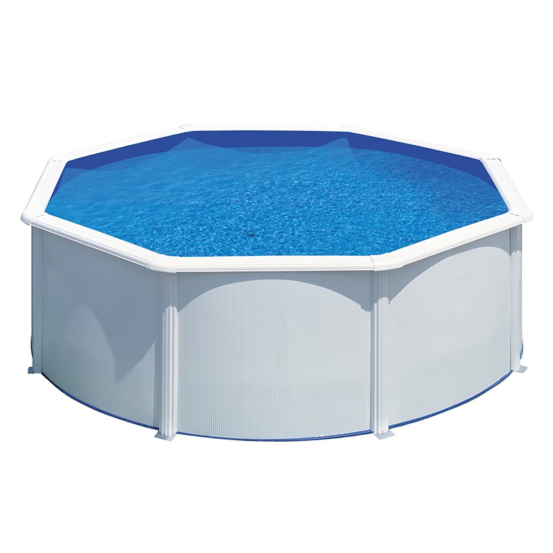 Piscina Gre Bora Bora circular acero chapa blanca