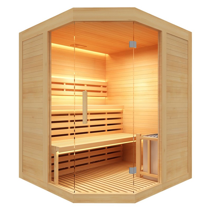 Sauna de vapor Sense 3 plazas en esquina