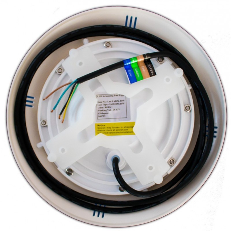 Foco plano sumergible piscina led LED RGB colores 25w - Imagen 2